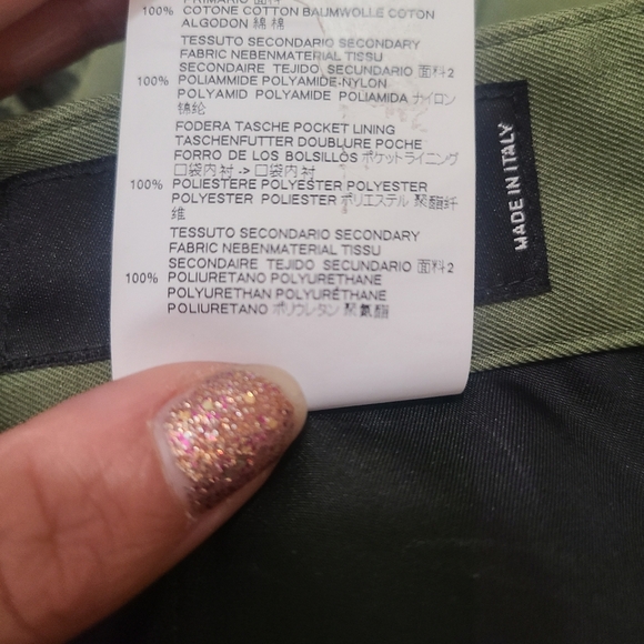 DSquared2 Military Green Cargo Lace Mesh Ring Baggy Pocket Streetwear Shorts - Picture 8 of 8